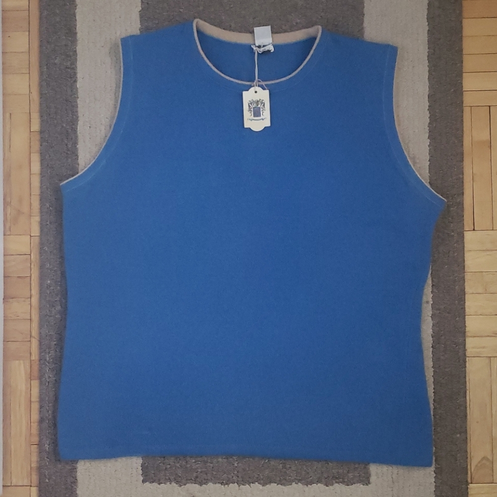 NWT PORTOLANO 100% Cashmere Vest M **PRICE FIRM**